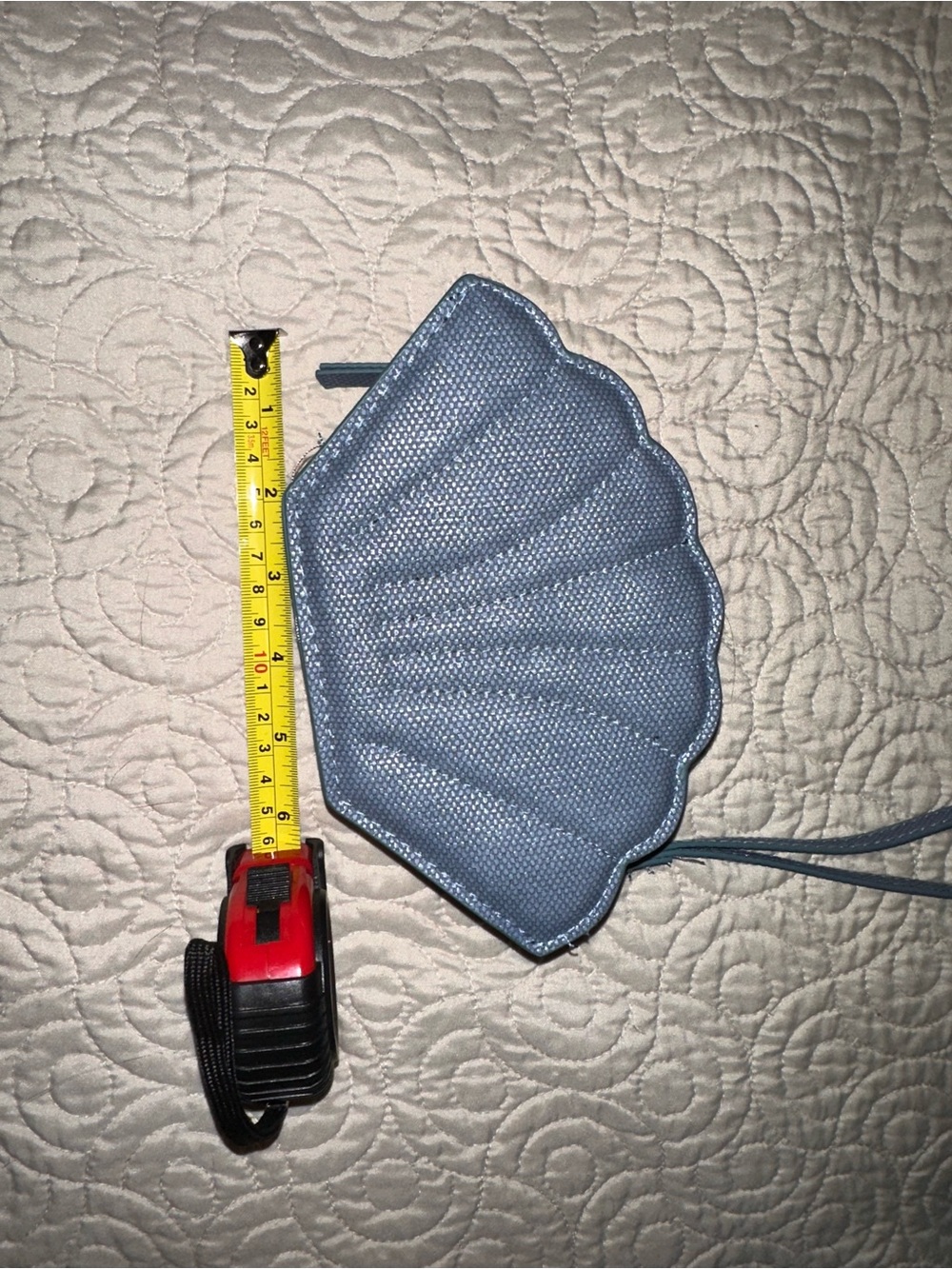 Shell-Shaped Crossbody Bag in Light Blue